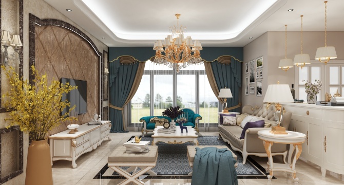 European style living room