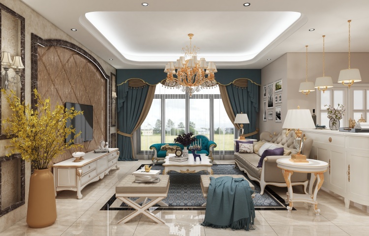 European style living room