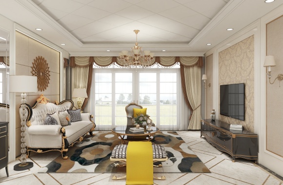 European style living room