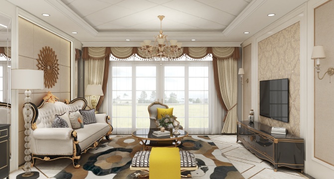 European style living room