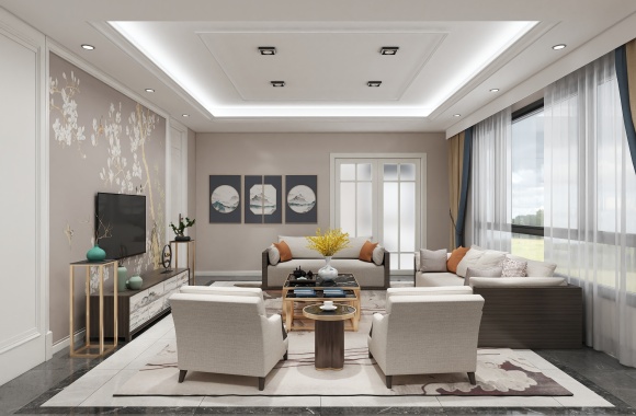 New Chinese style living room