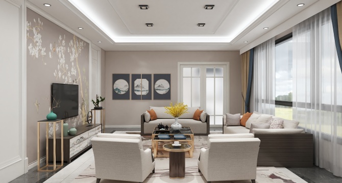 New Chinese style living room