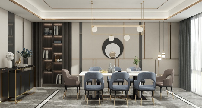 Light luxury restaurant