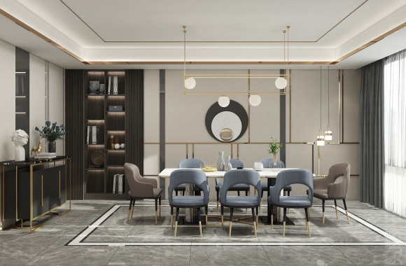 Light luxury restaurant