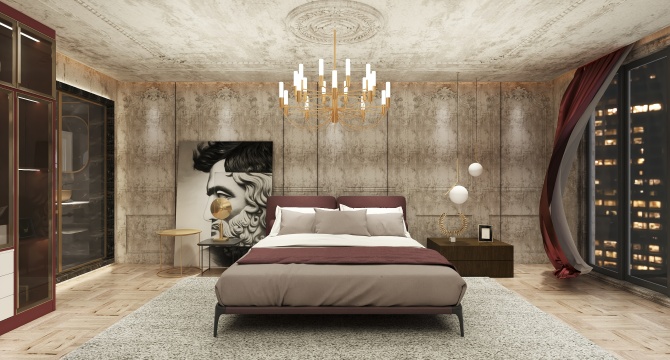 European style bedroom