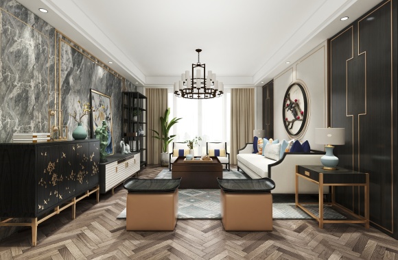 New Chinese style living room