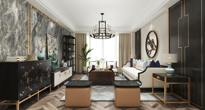 New Chinese style living room