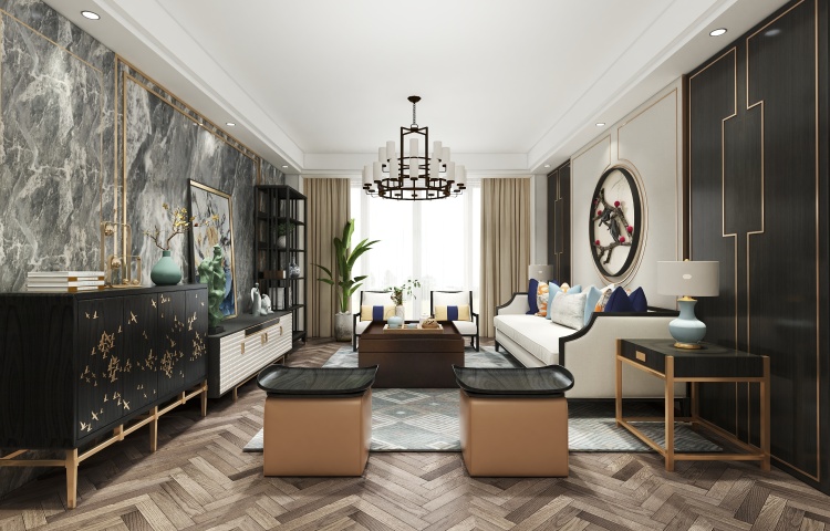 New Chinese style living room