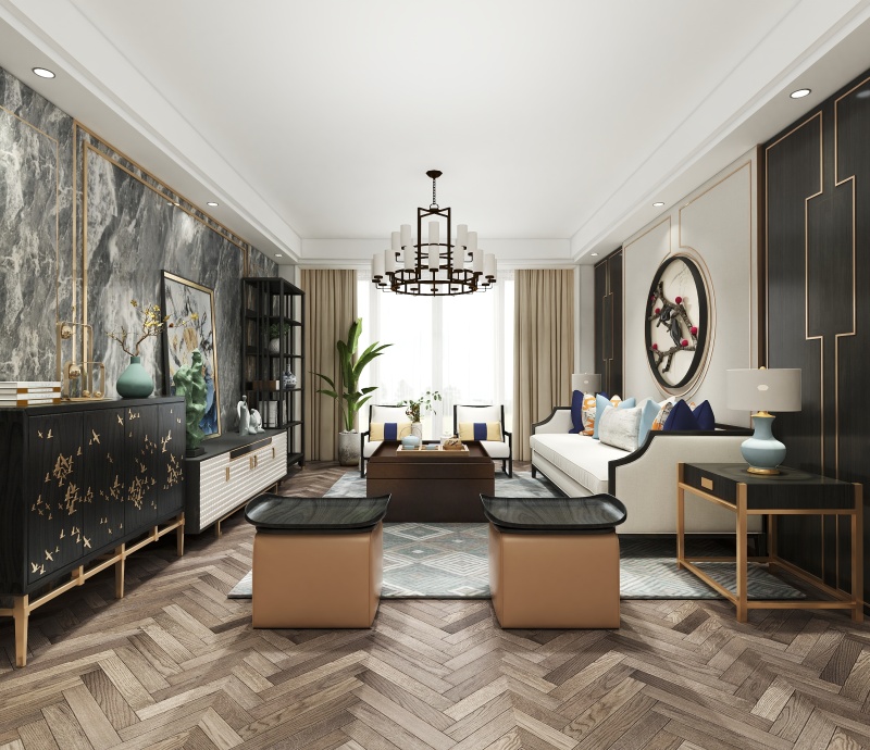 New Chinese style living room