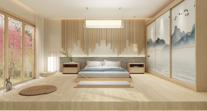 Japanese style bedroom