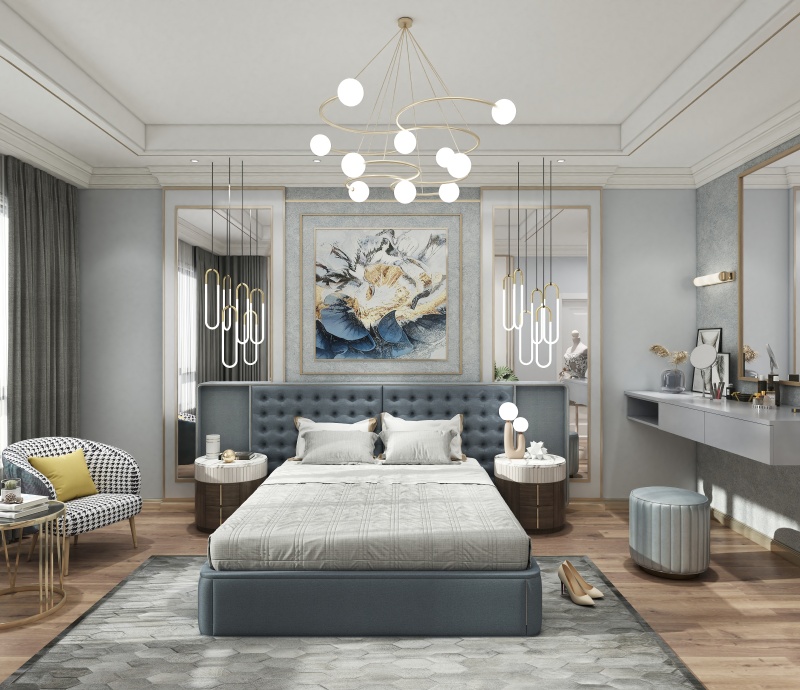 Light luxury master bedroom