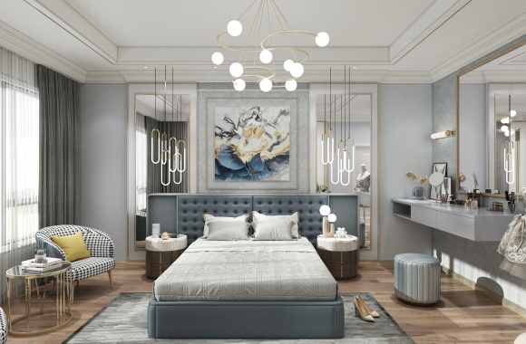 Light luxury master bedroom