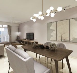 Japandi Style 3 Bedroom Apartment