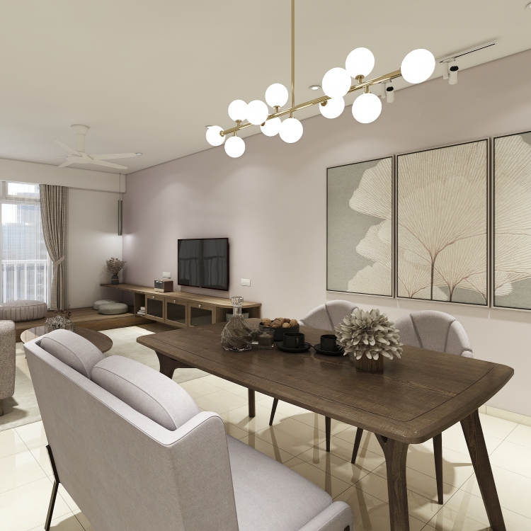 Japandi Style 3 Bedroom Apartment