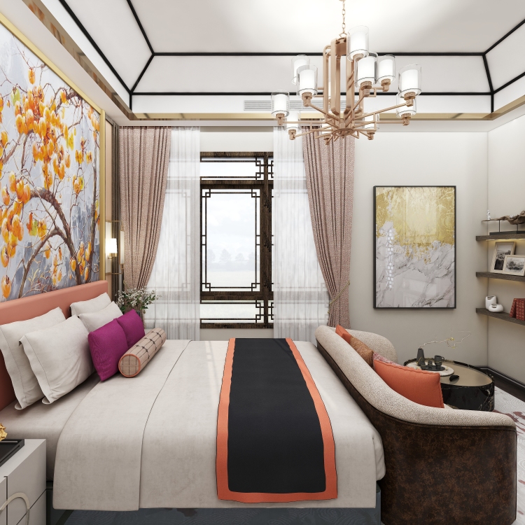 Oriental Style Bedroom