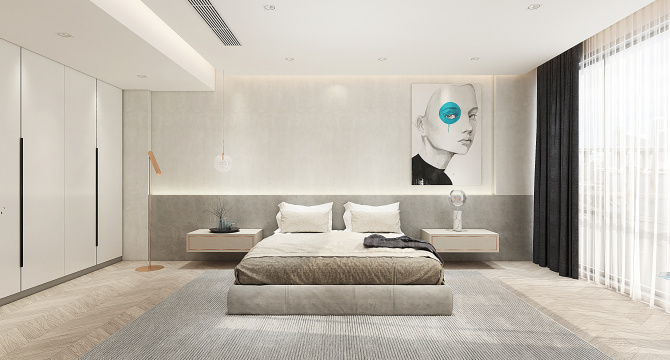 Simple bedroom