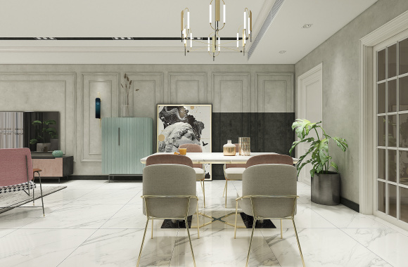 Light luxury restaurant